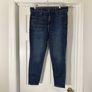 American Eagle Outfitters Dark Blue Ankle Jeans